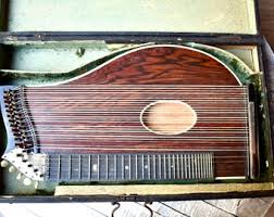Antique Mandolin Stringed Instrument Ziter Cymbals Gusli ...