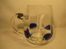 Kristallglasfabrik Steigerwald Regenhütte Jugendstil Design Glas Bierkrug 1906 | eBay