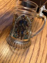 Vintage Miniature German BMF Schnapskruger Glass Lidded Steins *SHOT GLASS SIZE* | eBay