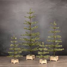 Ragon House Germany Style 24" Green Feather Tree w/ Red ...