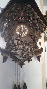 CUTE Large vintage Cuckoo Clocks original germany 8 day ...
