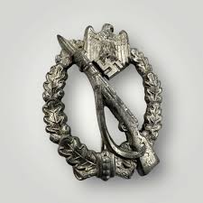 WW2 German Infantry Assault Badge Silver By 'GWL' - Militaria