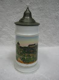 Hand Painted German Stein Burg Castle(?) Great Detailed ...