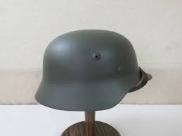 Wehrmacht Stahlhelm M35 M40 Gr.59/60 mit Helmfutter und Leder Kinnriemen | eBay