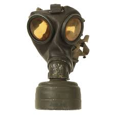 Original German WWII Named & Luftwaffe Flak Regt. Marked M38 Gas Mask – International Military Antiques