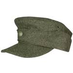 Medieval and Renaissance Store - German M43 Waffen SS Wool Field Cap EM Enlisted - WWII Repro