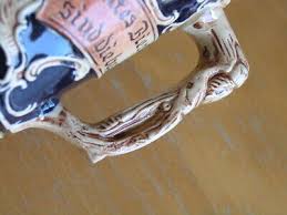 Vintage German Hand Painted Stein Mug Raised Detail Good Beer and Young Girls | eBay