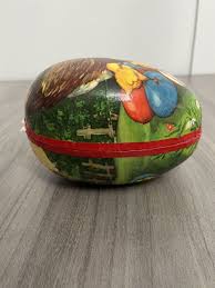 West Germany Style Paper Mache Easter Egg Candy Container ...