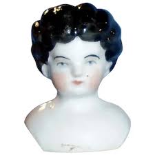 Similar Items to Antique Small Size 6 German China Shoulder Doll Head