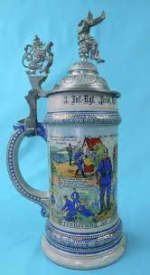 Antique German Germany WW1 1906 Reservist Ceramic Lidded ...