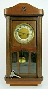 ANTIQUE WALL CLOCK rare KARL VOGEL ORTRUND regulator key AUSTRIAN GERMAN runs! | eBay