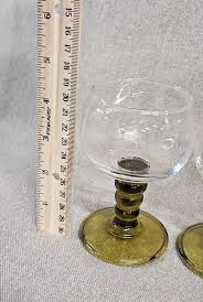 Etched Crystal Rhein Roemer Green Beehive Stem Cordial Wine ...