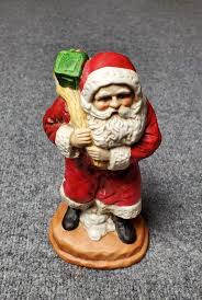 8" 1904 Style Vintage Ceramic Santa Claus Christmas ...