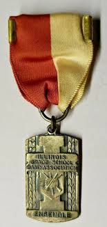 1960's IL Grade School Band & Orch. Medal Music Pin Ribbon ...