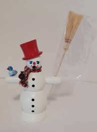 Seiffener Volkskunst Incense Burner Snowman With Bird ...