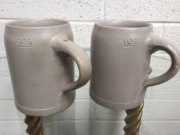 Reichelbrau Kulmach Beer Steins Pair 1/2 Litre ~ German Beer Steins ~ Home Bar Man Cave Barware ~ Tavern Pub Decor ~ Vintagesouthwest - Etsy