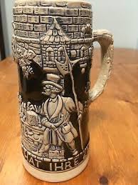 VTG German Beer Stein Mug Cup Oktoberfest West Germany Time For Joy | eBay