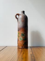 Painted Antique Stoneware Bottle, 1800s - Etsy