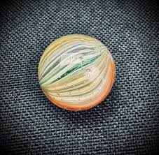 Perfect Antique Marble Bead Lauscha • 21.58mm Glass Bead ...