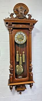 Antique Triple Weight Grande Sonnerie Vienna Wall Clock ...