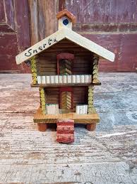 Unique Handcrafted Model of a Traditional Norwegian House: 1960s Antique Storage House for Collectors - Etsy