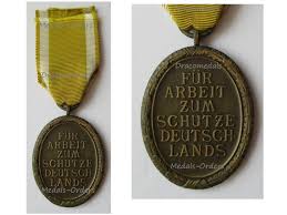 NAZI Germany WWII WW2 West Wall Medal Defense Defence 1939 ...