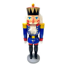 Christmas Nutcracker - Hand Painted Wood German | Chairish