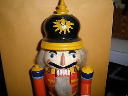 Vintage Large Hand Painted Wood Wooden Swordsman Christmas Nutcracker | eBay Australia