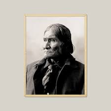 Geronimo Portrait: Native American Chief, Tribal Home Decor ...