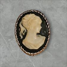 Vintage White Cameo Brooch | eBay