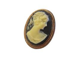 Victorian Cameo Brooch White Onyx On Copper A Fashion ...