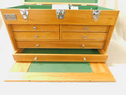 Lot - Oak Machinist Tool Chest