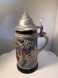 Gerz Pottery Stein With Pewter Cap Made In W. Germany | eBay