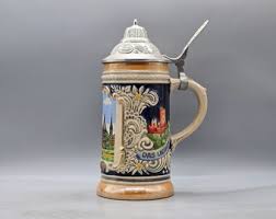 Vintage Simon Peter Gerz (gerzit) Germany Hand-painted Beer Stein | Vintage German Ceramics - Etsy
