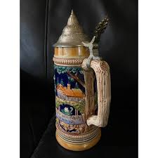 Vintage Beer Stein Made in Germany 10.5” Oktoberfest