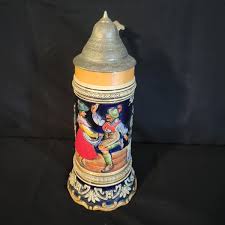 Trio of Handgemalt Steins, incl. a Musical Stein (DR-DW) | EstateSales.org