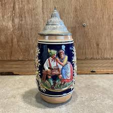 Vintage German Beer Stein With Pewter Lid - Etsy Canada