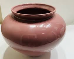 Heager 1986 Ceramic Round Flower Vase, Number4328 - Etsy