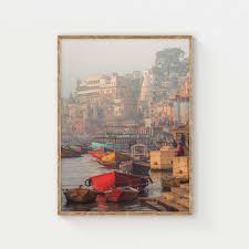 Varanasi India Print: River Ganges Wall Art - Etsy Israel