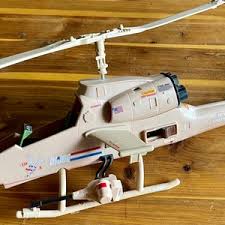 GI-JOE Original Locust Tan Dragonfly Helicopter Hasbro ...