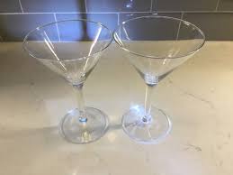 Vintage Martini Cocktail Glasses - Set of 2 - Antique ...