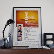 Giant (1956) Movie Poster , James Dean Film , Cinema Room ...