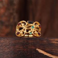 Dainty Garnet, Green & Black Onyx Ring: 925 Sterling Silver ...