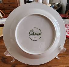 Hickory Haven Salad Dessert Plate 8" Winter Gibson Stoneware ...