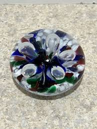 Gibson paperweight Bubbles inside art glass ball control ...