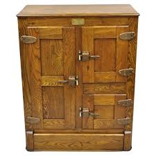 Antique Simmons Hardware Co White Clad Oak Wood Ice Box Chest Refrigerator at 1stDibs | white clad simmons hardware, white clad registered simmons hardware co, white clad simmons hardware co
