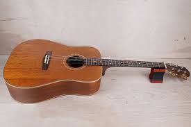 Fender DG-24 Mahogany Acoustic Guitar 1988 Vintage Natural w/ Bag | Reverb España