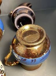 antique copper Lustre. four creamers and one sugar see ...