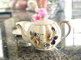 Vintage Teapot Gibson Staffordshire English Floral Gold Trim Tea/coffee Pot, Porcelain Tea Ware, Drinkware and Serveware Collectible Teapot - Etsy Israel