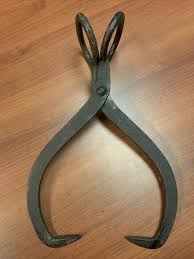 ANTIQUE~IRON~ICE BLOCK TONGS | eBay